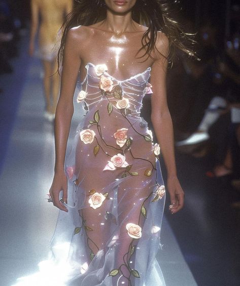 Liz | Gowns with Rosettes 🥀 #couture #fashion #ethereal #inspo #designs #ai #vogue | Instagram Enchanted Dress, Soul Purpose, 90s Runway Fashion, Runway Fashion Couture, Instagram Flowers, Runway Outfits, High Fashion Outfits, Dream Wedding Ideas Dresses, Slip Dresses