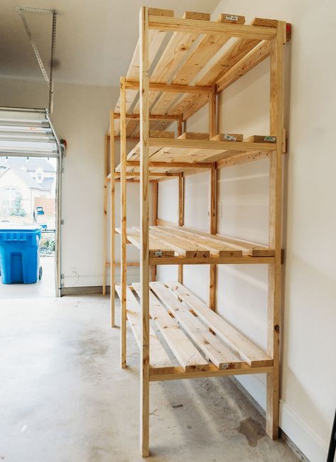 Diy garage shelves