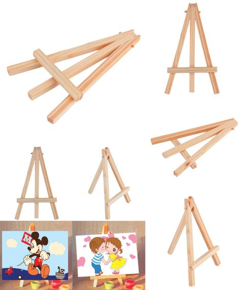 [Visit to Buy] 2017 Popular New Kids Mini Wooden Easel Artist Art Painting Name Card Stand Display Holder #Advertisement Painting Easel, Support Portable, Wood Easel, Display Easel, Easel Stand, Painting Canvases, Wooden Easel, Canvas Photo, Painting Party