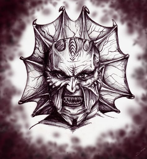 Creepshow Tattoo, Horror Character Drawings, Jeepers Creepers Fanart, Horror Movies Drawing, Jeepers Creepers Tattoo Design, Jeeper Creeper Tattoo, Jeepers Creepers Tattoo, Jeepers Creepers Drawing, Jeepers Creepers Art