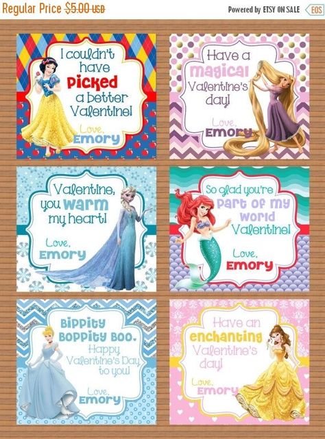 Pin for Later: These 27 Valentines Will Make Every Disney-Lover's Heart Explode Classic Disney Princess Valentines Disney Princess Valentines, Princess Valentines, Valentine Card Box, Princess Card, Disney Valentines, Disney Princess Fashion, Holiday Crafts For Kids, Valentine Quotes, Valentines Day Cards