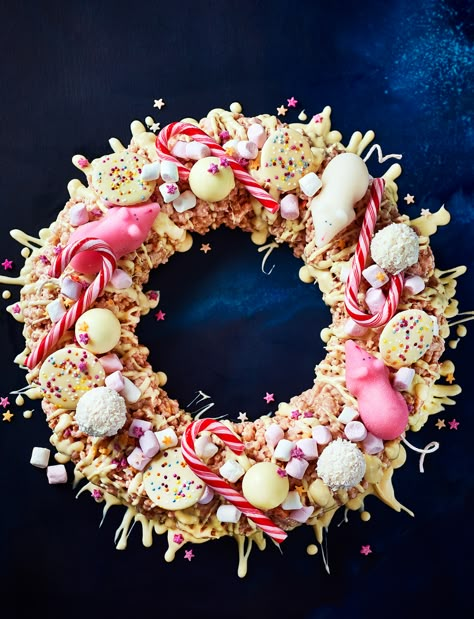 Find 1000s of triple-tested recipes, expert cooking advice from your favourite celebrity chefs and the latest food trends Christmas Wreath Recipe, Christmas Wreath Dessert, Christmas Recipes Dessert, Bbq Christmas, Wreath Recipe, Christmas Afternoon Tea, Christmas Bakes, Canapes Recipes, Dessert Christmas