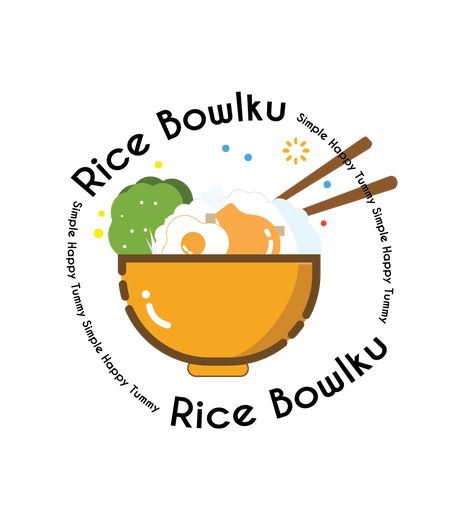 Logo Rice Bowl Design, Logo Brand Makanan, Rice Box Logo, Rice Bowl Packaging, Logo Design Makanan, Logo Rice, Business Food Ideas, Logo Produk, Rice Brands