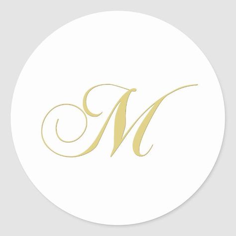 Add a touch of luxury to your belongings with this gold monogram sticker. Perfect for laptops, water bottles, notebooks, and more! #monogram #letterm . #Couture #M_♡ #M_Fonts_Design #M_Logo_Design_Letter Fancy Letter M, M Letter Design, Eco Logo Design, M Sticker, Custom Hard Hats, Single Letter Monogram, Round Monogram, Letter M Logo, Monogram Tattoo