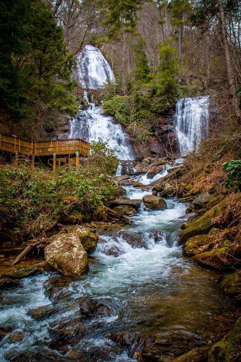 The 15 Best Waterfalls near Helen GA (all within 25 miles), ranging from short, easy hikes to longer treks that make for a full-day adventure. Georgia Waterfalls, Waterfalls In Georgia, Hiking In Georgia, Helen Ga, Chattahoochee National Forest, Ellijay Ga, Blue Ridge Georgia, Georgia Vacation, North Georgia Mountains