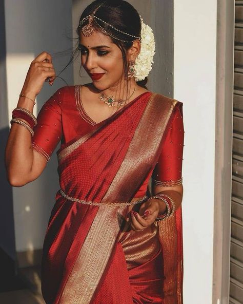 Indian Bride Saree, South Indian Wedding Saree, South Indian Bride Saree, Bride Saree, Indian Wedding Saree, Sarees South Indian, Indian Bridal Sarees, Bridal Sarees South Indian, Wedding Lehenga Designs