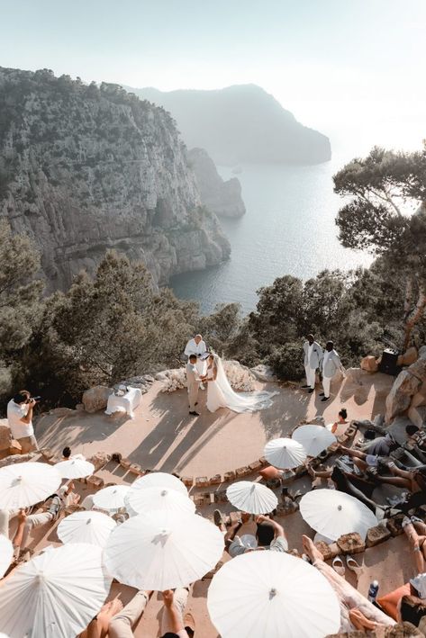 Ibiza Hen Party, Ibiza Wedding Venues, Small Private Wedding, Beach Wedding Locations, Mykonos Wedding, Mallorca Wedding, Small Weddings Ceremony, Sicily Wedding, Oceanfront Wedding