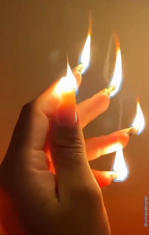 Nails on fire candle fingers flame aesthetic fire aesthetic lite the match light long nails Chaotic Fire Aesthetic, Fire Chaos Aesthetic, Magic Fire Aesthetic, Flowers On Fire Aesthetic, Pretty Fire Aesthetic, Fire Couple Aesthetic, Red Fire Powers, Flame Astethic, Fire Aethestic