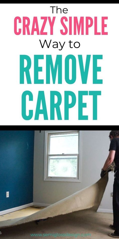 Inexpensive Flooring Ideas, Ripping Up Carpet, Diy Flooring Ideas, How To Remove Carpet, Carpet Glue, Renovations On A Budget, Easy Home Updates, Remove Carpet, Simple Decor Ideas