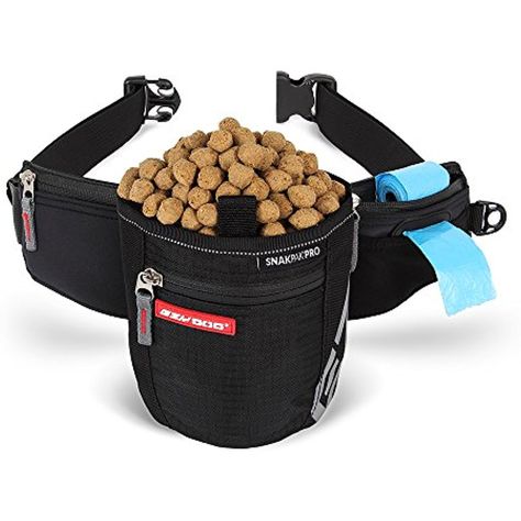 EzyDog SnakPak Pro Wearable Dog Treat Bag Waterproof Training Pouch with Pick-Up Bag Dispenser and Belt -- You can visit the image link more details. (This is an affiliate link and I receive a commission for the sales) Fancy Dog Collar, Service Dog Gear, Dog Food Container, Dog Treat Bag, Dog Treat Pouch, Fancy Dog, Treat Pouch, Dog Food Storage, Bag Dispenser