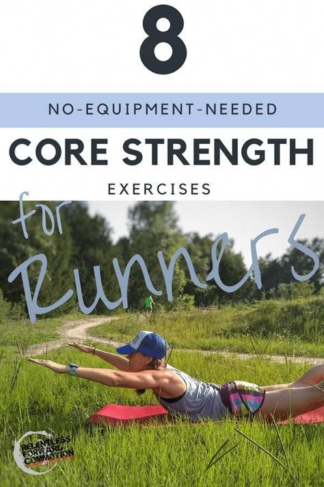 8 No Equipment needed core strength exercises for trail runners #TrailRunning #UltraMarathon #core #running #run #Strength Strength Exercises For Runners, Cross Training For Runners, Workouts For Runners, Exercises For Runners, Core Strength Exercises, Training For Runners, Runners Workout, Strength Training For Runners, Core Strengthening Exercises