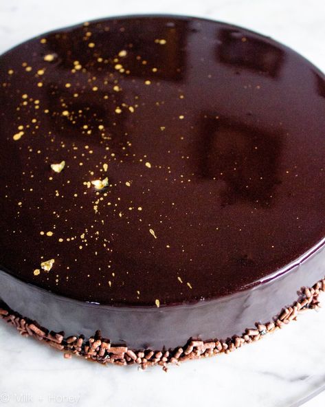 Chocolate Mirror Glaze Recipe, Mirror Glaze Recipe, Tin Eats, Chocolate Mirror Glaze, Types Of Frosting, Mirror Glaze Cake Recipes, Glaze Cake, Mirror Glaze Cake, Ganache Frosting