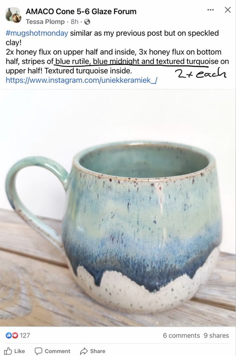 Mayco Birch Glaze Combinations, Oatmeal Glaze Combinations, Pottery Glaze Ideas Color Combos, Coastal Pottery, Pottery Glaze Combinations, Amaco Glaze Combinations, Blue Rutile, Textured Turquoise, Pottery Glaze Ideas