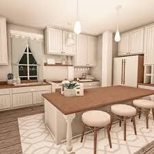 Blocksburg Kitchen Ideas Aesthetic, Kitchen Ideas Bloxburg Aesthetic, Club Roblox House Ideas Aesthetic Kitchen, Blockburg House Kitchen, Bloxburg Rustic Kitchen Ideas, Bloxburg Tiny Kitchen Ideas, Asthetic Bloxburg Kitchen, Blox Burg Kitchen Ideas Aesthetic, Bloxburg Dinging Room Ideas