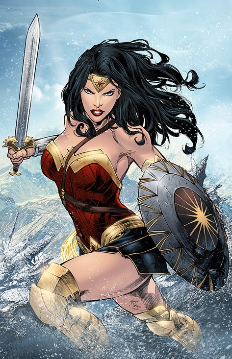 Wonder Woman Artwork, Dc Wonder Woman, Wonder Woman Superman, Wonder Woman Art, Hollywood Bowl, Comics Illustration, Arte Dc Comics, Uzumaki Boruto, Superman Wonder Woman