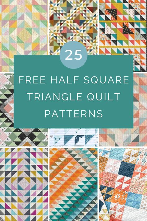 Immerse yourself in the world of quilting with our fabulous Free Half Square Triangle Quilt Patterns! Perfect for your next DIY project, these patterns offer a diverse collection to inspire creativity. From novice to seasoned quilter, everyone can find a design to love. Explore, adapt, and let your imagination soar with these beautiful, unique patterns! Free Medallion Quilt Patterns, Hourglass Quilt Pattern Free, 60 Degree Triangle Quilt Pattern Free, Scrappy Triangle Quilt, Half Square Triangle Designs, Half Triangle Quilt Patterns Layout, Half Square Triangle Baby Quilt, Quilt Half Square Triangle Pattern, Different Types Of Quilt Patterns