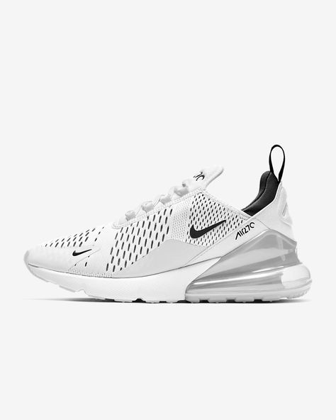 Nike Air Max 270 Women's Shoe. Nike.com Nike Airmax 270 White, Nike Shoes 270 Women, Nike 270s Women, Cute Nike Air Max Shoes, Nike Bubble Shoes, Airman 270, Women's Nike Shoes, 27c Nike Shoes, Nike Shoes Women Running