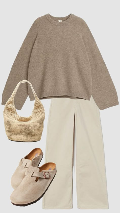 Beige 🤎 #cphstyle #copenhageninspo #outfitinspo #matildadjerf #filippzorz #aesthetic #scandistyle Beige Sweater Outfit, Beige Jeans, Beige Pants, Outfit Inspo Fall, Connect With People, Lookbook Outfits, Looks Vintage, Minimal Fashion, Fall Winter Outfits