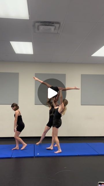 Miss Allison on Instagram: "Category is: FLYING! 

Had so much fun doing some of my favourite partner skills with the incredible demonstrators at Acro Live 🤩

These acrobats are fearless! 💪

#acro #acrodance #partnering #acropartnering #flying @acrodanceteachersassociation" Four Person Yoga Poses, Partner Tricks, Acro Poses, Partner Acrobatics, Acro Dance, Air Track, Dance Technique, Fitness Club, Yoga Poses