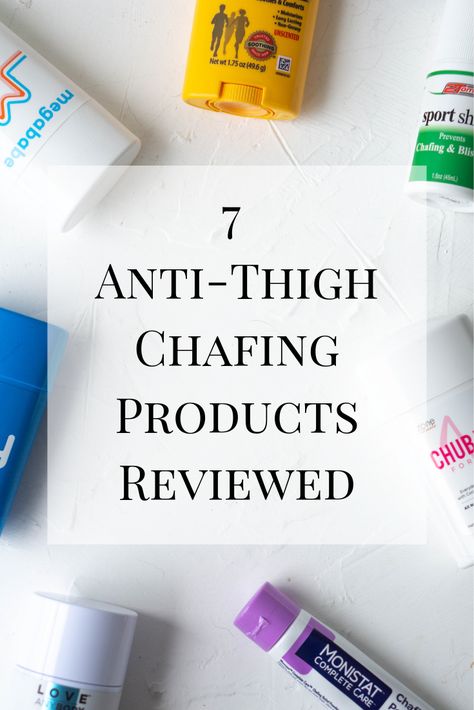 A review of the most popular anti-thigh chafing products to help with summer irritation. #chafing #antichafing #thighchafing #antichafingreview Anti Chaffing Shorts, Thigh Chaffing Remedies, Diy Chafing Cream, Remedies For Chafing Inner Thigh, Chafed Skin Remedy, How To Prevent Chaffing, Anti Chafing Diy, Thigh Rubbing Remedy, Thigh Chafing Hacks