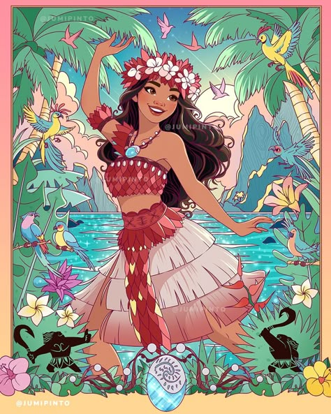 Hey everyone! I’m thrilled to share my latest commission with you all: a Moana design for @sweetpicpinup. It was an incredible experience… | אינסטגרם Aurora Maleficent, Moana Art, Disney Moana Art, Disneyland Princess, Illustrator Artwork, Disney Princess Moana, Painting Procreate, Princess Moana, Disney Princess Artwork