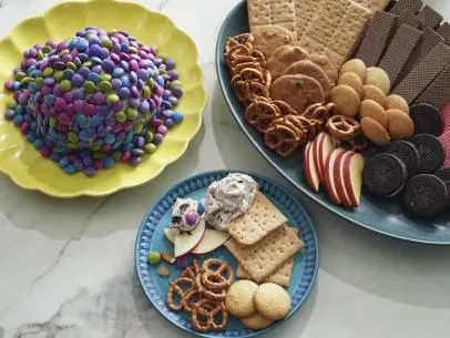 Candy Cheese Ball Recipe | Katie Lee Biegel | Food Network Candy Cheese Ball, Cheesecake Cheeseball, Basic Vanilla Cake Recipe, Dessert Cheese Ball, Breakfast Fried Rice, Cream Cheese Recipes Dessert, Katie Lee Biegel, Vanilla Frosting Recipes, Deviled Eggs Recipe Classic