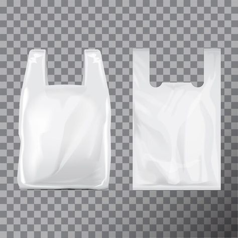 Set of disposable plastic bag package. ... | Premium Vector #Freepik #vector #background #template #packaging #shop Plastic Bag Design, Package Illustration, Plastic Food Packaging, Plastic Bag Packaging, Ice Cream Packaging, Gift Containers, Paper Pouch, Bag Illustration, Sachet Bags