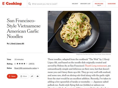 San Francisco-Style Vietnamese American Garlic Noodles Recipe - NYT C… San Francisco-style Vietnamese American Garlic Noodles Nyt, San Francisco Vietnamese Garlic Noodles, San Francisco Style Vietnamese Garlic Noodles, San Francisco-style Vietnamese American Garlic Noodles, San Francisco Garlic Noodles Recipe, Vietnamese American Garlic Noodles, Vietnamese Garlic Noodles, Holiday Grocery List, Garlic Noodles Recipe