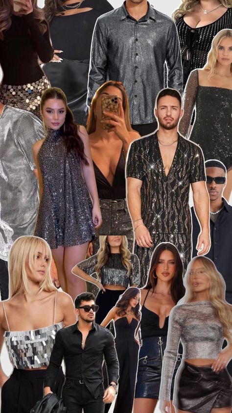 Glamour Outfit Party Night Out, Disco Black Outfit, Last Disco Outfit Ideas, Glitz And Glam Party Theme Outfit Men, Man Disco Outfit, Disco Mens Outfit, Gay New Years Eve Outfit, Sparkle Theme Party Outfit, Disco And Diamonds Party Outfit