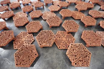 3D Printed Terra-Cotta Coral Tiles Deployed Around Hong Kong | Reef Builders | The Reef and Saltwater Aquarium Blog Double Islands, Artificial Reef, Owl Lamp, Skyline Design, Porous Materials, Terracotta Tiles, Saltwater Aquarium, London Design, Design Milk