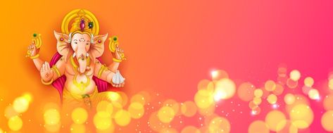 Lord Ganpati background for Ganesh Chaturthi festival of India Ganesh Chaturthi Banner Background, Ganpati Background, Ganesh Chaturthi Festival, Birthday Wishes Pics, Red Background Images, Temple Pictures, Festivals Of India, Om Namah Shivaya, Background Images For Quotes