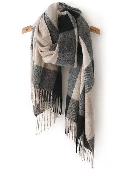 Tartan Shawl, Grey Shawl, Trendy Scarves, Tartan Plaid Scarf, Plaid Shawl, Black Shawl, Beige Plaid, Tartan Scarf, Fall Plaid