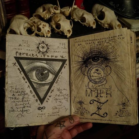 Magick Book, Witch Books, Occult Art, Dishonored, Dark Art Illustrations, Magic Book, Hand Holding, Spell Book, Book Of Shadows