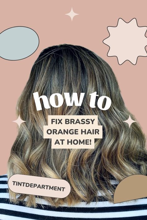 How To Get Rid Of Brassy Hair Brunettes, How To Tone Orange Brassy Hair, How To Get Brassy Out Of Brown Hair, Toner For Brunette Hair, How To Remove Brassy Tones From Hair, Fix Brassy Hair At Home, Toning Orange Brassy Hair, Brassy Orange Hair, Toner For Orange Hair