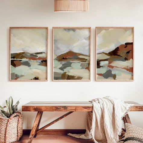 Western art - Etsy Southwestern Landscape, Desert Landscape Painting, Muted Sage, Arizona Decor, Desert Wall Art, Muted Red, Cactus Design, Abstract Color, Desert Landscape