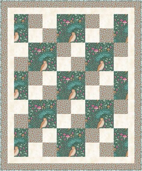 The Easiest 3 Yard Quilt Pattern Ever! | She Sews! | Bloglovin’ Square Quilt Patterns Easy Free, Large Scale Quilt Pattern, Large Block Quilt Patterns Free, 4 Patch Quilts, Baby Boy Quilts Ideas Free Pattern, 3 Color Quilts, Two Color Quilts Patterns Free, Oh My Stars Quilt Pattern, Simple Baby Quilt Patterns