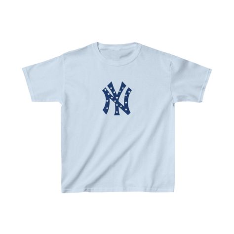 New York Yankees Baby Tee | yankees logo with stars graphic tee| cool girl tees | downtown girl tee|y2k baby tee|tops summer| baseball tee| by CoolgirlTeesStore on Etsy Yankees Baby, Stars Graphic, Aesthetic New York, Summer Baseball, Dream Wishlist, Yankees Logo, Y2k Baby Tee, Baby Tees, Downtown Girl