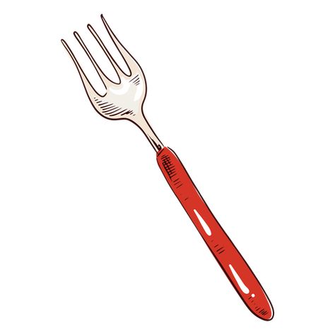 Free Draw Ideas, Fork Drawing, Fork Illustration, Red Fork, Crocodile Cartoon, Free Draw, Fork Art, Red Illustration, Dragon Ball Tattoo