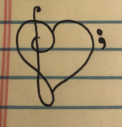 My take on the bass clef/treble clef heart. Sometime music is the reason someone’s still here. Treble Clef Heart, Bass Clef, Widget Ideas, Tattoo Inspirations, Treble Clef, Heart Wallpaper, Heart Tattoo, Music Is, Art Tattoo