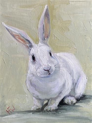 Bunny Rabbit Art, Rabbit Artwork, Easter Paintings, Rabbit Pictures, Bunny Images, Rabbit Drawing, Bunny Painting, Rabbit Painting, White Rabbits