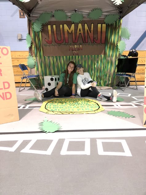 Jumanji relay campsite Jumanji Party Decorations, Jumanji Trunk Or Treat, Jumanji Birthday Party, Jumanji Theme, Jumanji Themed Party, Jumanji Party Ideas, Jumanji Birthday Party Decorations, Jumanji Decoration Ideas, Jumanji Party