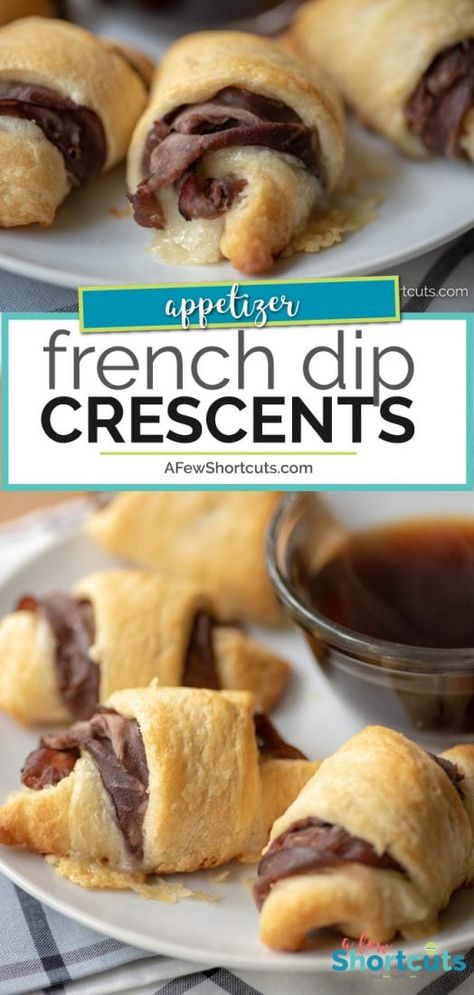 Simple Au Jus Recipe, Easy Au Jus Recipe, French Dip Crescents, Jus Recipe, Au Jus Recipe, Dinner Roll, Cheesecake Dip, Crescent Roll Recipes, French Dip