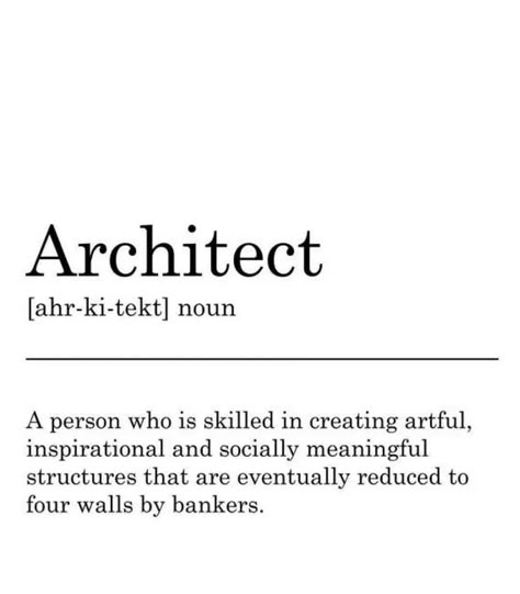 Architect Definition, Architect Meaning, Arch Aesthetic, Architecture Motivation, Architecture Definition, Architecture Names, 2025 Energy, Insta Stickers, Instagram Bio Quotes