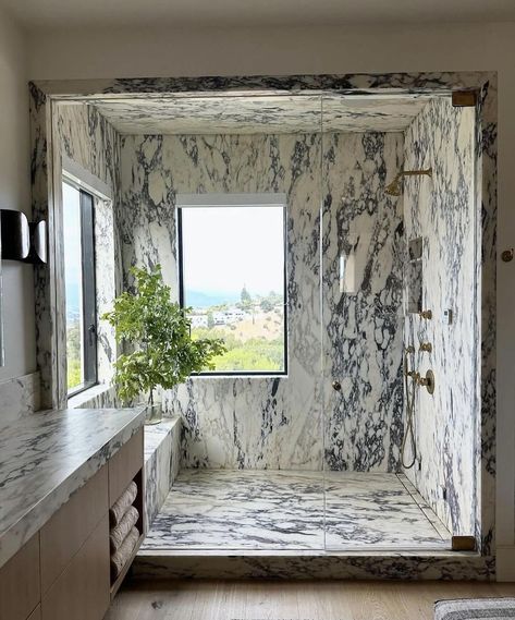 Luxury Bathroom Inspiration, Marble Showers, Dream Bathrooms, Marble Bathroom, Dream House Interior, Bathroom Inspo, Beautiful Bathrooms, Dream House Decor, Bathroom Renovations