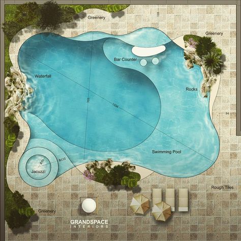 Swimming Pool Designs Luxury Outdoor, Outdoor Swimming Pool Designs, Ideas De Piscina, Beach Entry Pool, Swimming Pool Architecture, Luxury Swimming Pools, Natural Swimming Pools, Luxury Pools, Backyard Pool Landscaping