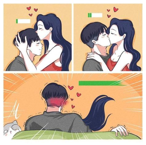 Love Cartoon Couple, Cute Couple Comics, Couples Comics, Cute Love Stories, Cute Love Cartoons, Cute Couple Art, Couple Cartoon, Cute Comics, Anime Couples Drawings