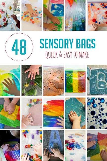 Working on sensory activities is so important for toddlers! Here is a fantastic list of 48 sensory bags that are quick and easy! Diy Sensory, Bags To Make, Sensory Bag, Sensory Bags, Baby Sensory Play, Toddler Sensory, Sensory Bottles, Learn Colors, Kids Sensory