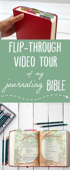 Flip-Through Video Tour of My Journaling Bible | Join me on this fun lil' video tour of the first 10 entries of my E.S.V. Journaling Bible in which I share tips, tricks, favorite supplies, techniques I've been exploring, and why this has been such a meaningful way for me to study the Bible these past 3 months. I hope it's an encouragement to you wherever you find yourself in your journey. Bible Time, Bible Journaling Ideas, Bible Study Journal, Journaling Bible, Illustrated Faith, Faith Bible, Scripture Journaling, Life Quotes Love, Bible Art Journaling