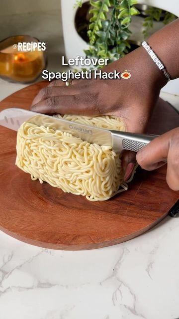 Recipes on Instagram: "Spaghetti reinvented! Who said leftovers had to be boring?🍝 😋Would you try this?👀
#recipes #hacks #foodhacks #spaghetti #leftovers #dinnerrecipes #machandcheese" Leftover Spaghetti Sauce, Leftover Spaghetti Noodles, Leftover Spaghetti, Spaghetti Noodles, Spaghetti Sauce, Who Said, Food Hacks, Dinner Recipes, Spaghetti