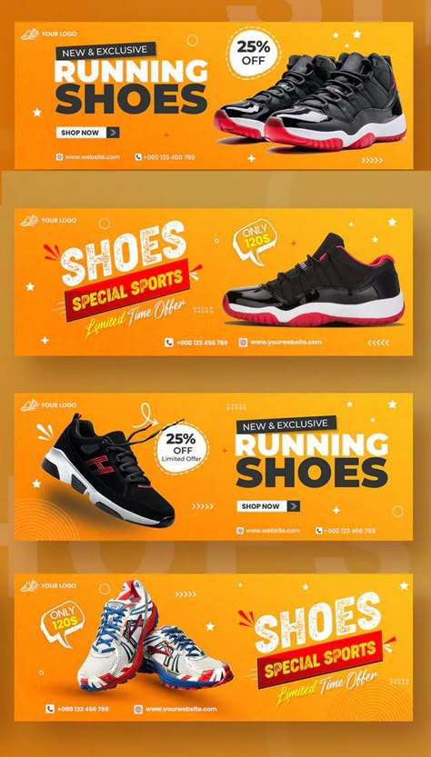 Shoes Facebook Timeline Covers Banner Template PSD Nature Facebook Cover, Banner Snack, Site Banner, Shop Banner Design, Photography Name Logo, Logo H, Website Banner Design, Facebook Cover Template, Banner Web